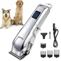 ⊕♀ Professional Dog Grooming Electric Hair Clipper High Quality Steel Material Cutter Head Rechargeable Pet Trimmer Low Noise