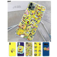 T-168 SpongeBob Sponge Bob โปร่งใส อ่อนนุ่ม ซิลิโคน TPU เคสโทรศัพท์ หรับ Samsung M02S F02S A02S A12 A02 M02 A51 A72 A21S Ultra A42 10 A52S A32 A52 A22 A11 A01 Note 20 A71 Plus Lite