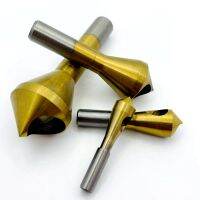 เครื่องมือลบคมลบคมเครื่องตัด Countersink เจาะบิตไทเทเนียมเคลือบโลหะรูเรียบ 90 องศา