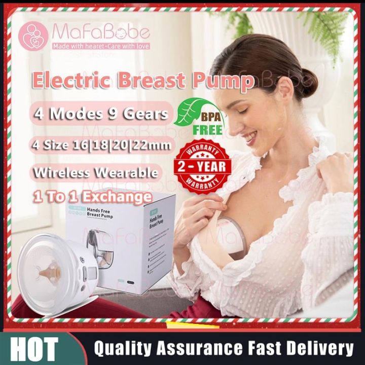  Single Wearable Breast Pump for Breastfeeding with  16/18/20/22mm Silicone Flange, Electric Hands Free Breast Pump with 4 Modes  & 9 Levels.Silent Invisible in Bra Portable Wearable Breast Pump. : Baby