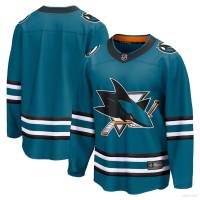 NHL San Jose Sharks Home Jersey Tshirts Long Sleeve Fans Sports Tops Plus Size