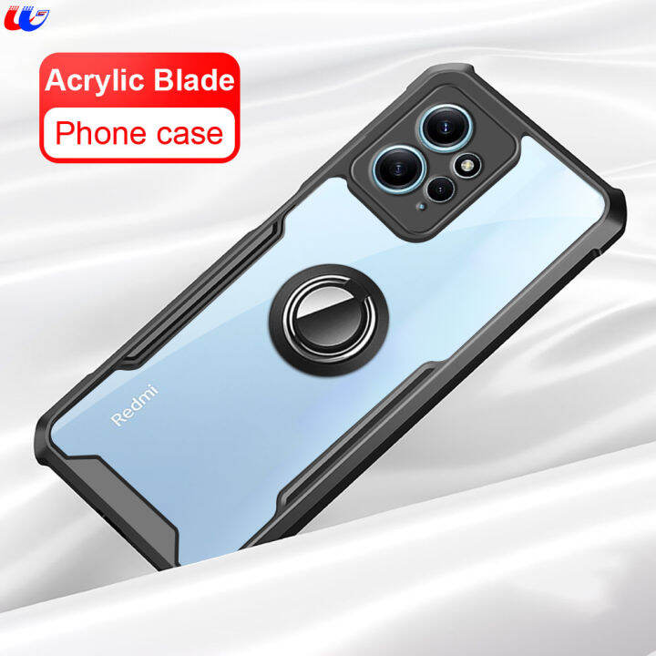 Clear Acrylic TPU Frame Back Cover For Xiaomi Redmi Note 12 4G Pro ...
