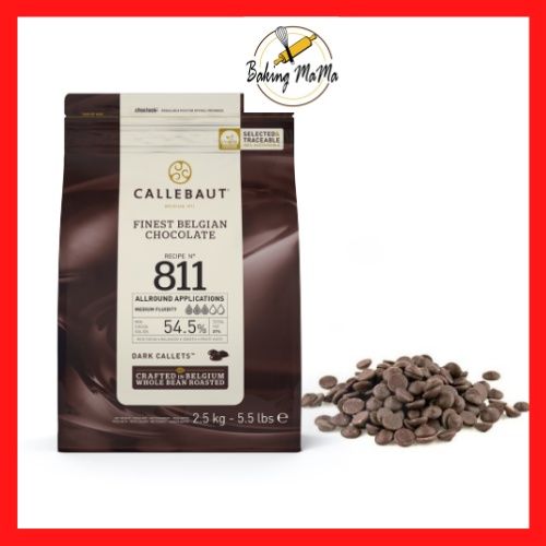 Callebaut Dark Chocolate Callets - 811 - 2.5kg (5.5lbs)