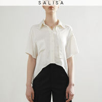 SALISA - SHIRT PF23 BTF Cropped Satin Modal