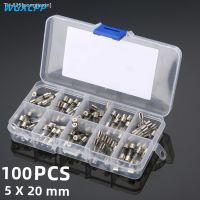 ✣✖ 50/100 PCS Boxed5x20 6x30mmFast Blow Glass Fuse Tube250 VCurrent Protection accessories0.5/1/2/3/5/6/8/10/15/20A