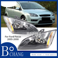 Bochang ไฟหน้ารถไฟฉายคาดศีรษะไฟสวมศีรษะสำหรับกิจกรรมกลางแจ้งสำหรับ Ford Focus 2005 2006 2007 2008ไฟหน้ากันชนศีรษะ