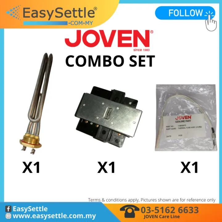 (PACKAGE)JOVEN WATER HEATER TANK SPARE PARTS JOVEN GENUINE PART 1 set