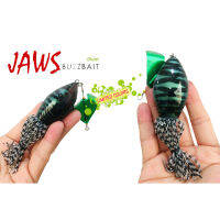 เหยื่อใบพัด รูปร่างฉลาม ยี่ห้อ MIMIX รุ่น JAW Buzzbait 6.0 cm. 28 g. ตกปลาชะโด คุณภาพดี ราคาเบาๆ ใหม่มีกล่อง