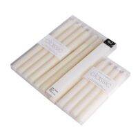 Authentic Classic Classic European Smokeless Odorless Rod Wax Romantic Wedding Ivory White Long Rod Candle