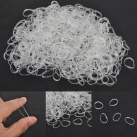 ？》：“： 500Pcs/Set Mini Small Clear Ruer Hair Elastic Braids Plaits Braiding Band