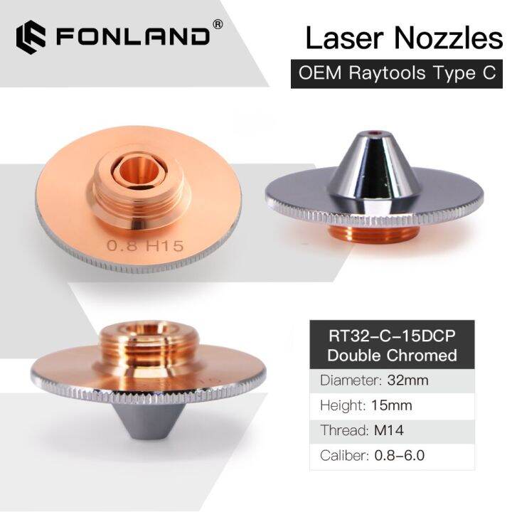 fonland-raytools-type-c-nozzles-diameter-32mm-height-15mm-single-double-layers-chrome-caliber-0-8-5-0mm-for-laser-cutting-head