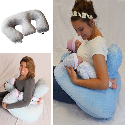 ☈ Baby Twin Pillow Nursing Breastfeeding Pillow Anti-spitting Feeding Cushions Baby Nest Accessories