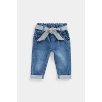 กางเกงยีนส์เด็กผู้หญิง Mothercare Paperbag Jeans With Broderie Frill CD019