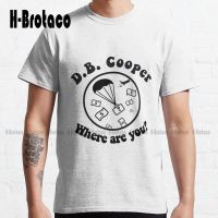 D.B. Cooper, Where Are You? Classic T-Shirt Comfort Colors Tshirt Outdoor Simple Vintag Casual T Shirts Xs-5Xl Custom Gift