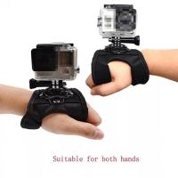 SKY สายรัดข้อมือติด Go ProGoPro HERO6/5/4 Session 5/4/3+ /3 , Xiaomi หมุนได้ 360 Degree Rotating Glove Style Wrist Strap Band Mount Hand Palm Belt Lanyard Holder with Screw for GoPro HERO6/5/4 Session 5/4/3+ /3 , Xiaomi Yi Actio