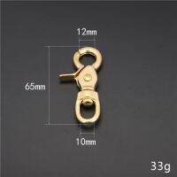 2/5Pcs 14-38mm Solid Brass Metal Buckles for Bag DIY Dog Collar Straps Swivel Trigger Clips Snap Hook Luggage Accessories BD271