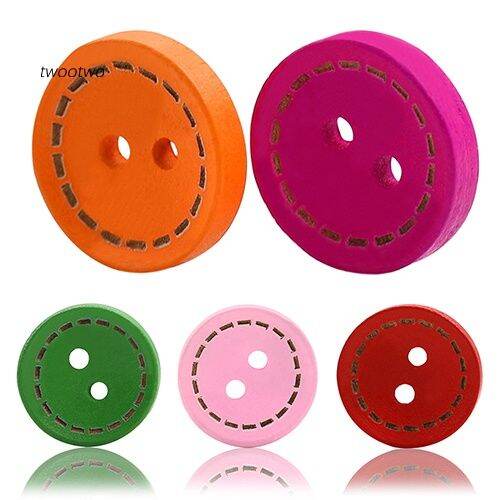 tt-100pcs-2-holes-colorful-mixed-round-wooden-buttons-sewing-diy-craft-scrapbooking