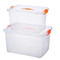 [COD] Transparent plastic storage box extra large thickened toy clothes with a lid