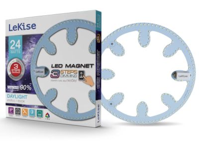 LED Magnet 24W Dimming ปรับระดับความสว่างได้ 3 ระดับ มีแม่เหล็ก ติดได้ทันที ใช้แทนหลอด T9 รุ่นเก่า แอลอีดี