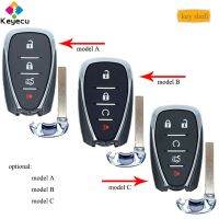 【▼Hot Sales▼】 haokao5 Keyecu เคสซองใส่กุญแจ Mobil Remote Control อัจฉริยะมี4 5ปุ่มกุญแจรถ Chevrolet Malibu Cruze Aveo จุดประกาย Cmaro Equinox Bolt Trax