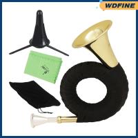 WDFINE Bugle ชุดเครื่องมือทองเหลืองแบบพกพาสำหรับวงดนตรีวงออร์เคสตราเด็ก