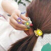 lovemango  Little daisy hair ring  color hair rope cute girl headdress