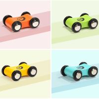 Wooden Toys Race Car Track Car Run Small Educational Slide Car Toys Kids Toy Car，Cute Shape Bright Colors Can Help Children Form Color Perception