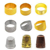 1Pcs เข็ม Thimble แหวนโบราณ Vintage Gold Finger Protector Handworking DIY หัตถกรรมอุปกรณ์เย็บผ้าโลหะเย็บ Tool