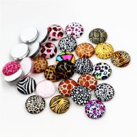 50pcs/Lot 12mm Photo Glass Cabochons Mixed Color Cabochons For Bracelet earrings necklace Bases Settings-E4-89