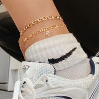 Alphabet Leg Bracelets Anklets For Women Stainless Steel Gold Color Initial Letter Anklet 2022 Trend Feet Chains Beach Jewerly