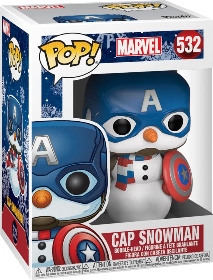 Funko Pop! Marvel Holiday Captain America CAP SNOWMAN #532 - sold