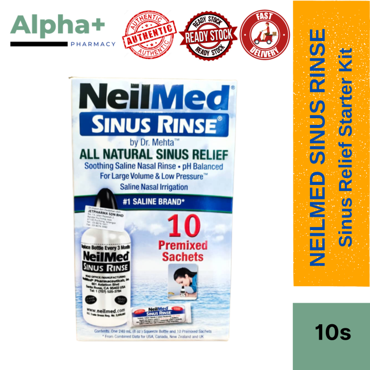 NEILMED Sinus Rinse Starter Kit EXP 10/2026 | Saline Nasal Irrigation ...