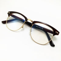 VINTAGE GLASSES Clubmaster Eyewear กรอบแว่นเลนส์มัลติโค๊ต รุ่น D754-CM ( Multicoat Lens)