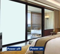 Smart Window Glass Film Privacy Self Adhesive WindowTint Customized Size Switchable Electronic PDLC Sticky Film