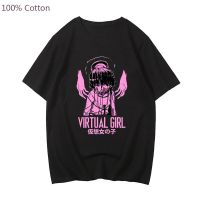 Mens Large T-shirt Serial Experiments Lain Kawaiicute Anime Tshirts Printing Graphic Cartoon Tshirt Cotton Menwomen