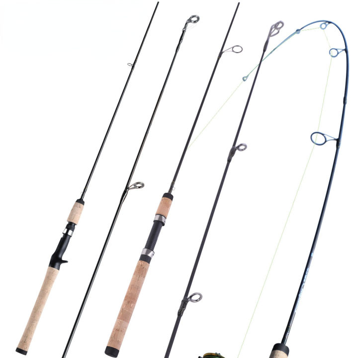 retcmall-casting-spinning-fishing-rod-1-7m-2-4m-ราคาถูกตกปลา-rod-สบายไม้-handle-2ส่วน-m-power-surper-hard-fishing-rod-สำหรับตกปลาเบส