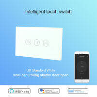 สวิตช์ชัตเตอร์ลูกกลิ้งระบบสัมผัสอัจฉริยะระบบ WiFi Topdigit สำหรับสมาร์ทโฮมอิเล็กทรอนิกส์ใช้กับสวิตช์แอป/ กราฟฟิตีอัจฉริยะ