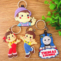 5ชิ้น Thoma-S การ์ตูนญี่ปุ่น Series สองด้าน Pvc Soft พวงกุญแจ Key Ring จี้จี้