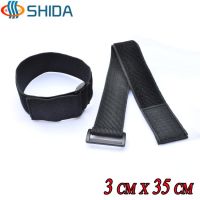 10pcs 3*35CM Stretch Elastic Cable Ties Hook and Loop Magic Tapes for Wire Management Reusable Nylon Straps with Plastic Buckle