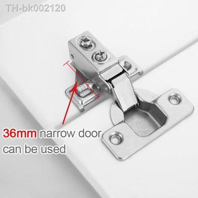 ♂♠☽ Narrow Door Hinge 36mm Short Small Furniture Corner Cabinet Special Size Face Frame Quiet Soft Close Hinges Stainless Steel