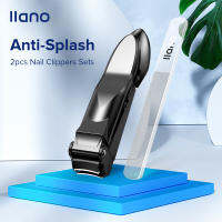 【Local Delivery】llano 2pcs กรรไกรตัดเล็บพร้อมไฟล์เล็บชุด Anti-Splash เครื่องตัดเล็บมือเล็บ Trimmer Bionics Design สแตนเลสสตีลเล็บเท้าเครื่องมือทำเล็บมือ