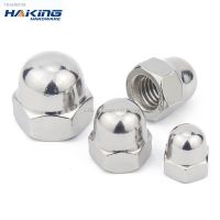 ☏▤ 1/10pcs M3 M4 M5 M6 M8 M10 M12 M14 M16 304 A2-70 Stainless Steel Hex Hexagon Short Low Thin Cap Acorn Nut Cover Blind Nut DIN917