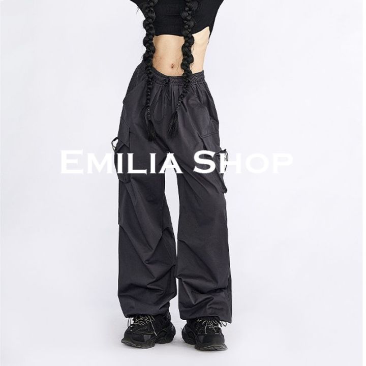 0317-ใหม่a20m015-2023-สบายสไตล์y2k-กางเกงเอวสูง-กางเกงขายาว-shop-emilia