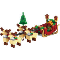 Sembo Blocks Christmas Tree Reindeer House Model Sets Building Bricks Toy Father City Winter Brickheadz Santa Claus Elk New Year