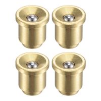 Uxcell 4Pcs Brass Push Button Flange Grease Oil Cup 8mm Ball Oiler for Lubrication System