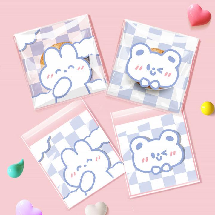 stationery-packaging-bags-childrens-self-adhesive-bag-snow-puff-packaging-bag-transparent-packaging-bag-cute-packaging-bag-cartoon-packaging-bag
