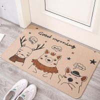 Cartoon Rug Welcome Entrance Doormats Carpets Rugs For Home Bath Living Room Floor Stair Kitchen Hallway Non-Slip Plants pattern