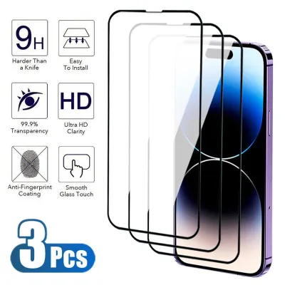 3Pcs 9H Anti-Burst Tempered Glass For Apple iPhone 14 Plus 13 12 Mini 11 Pro Screen Protector iPhone X XR XS Max Protective Film