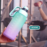 Frosted Bottle Fitness With Time Cups Marker Plastic Water Free Large Motivational