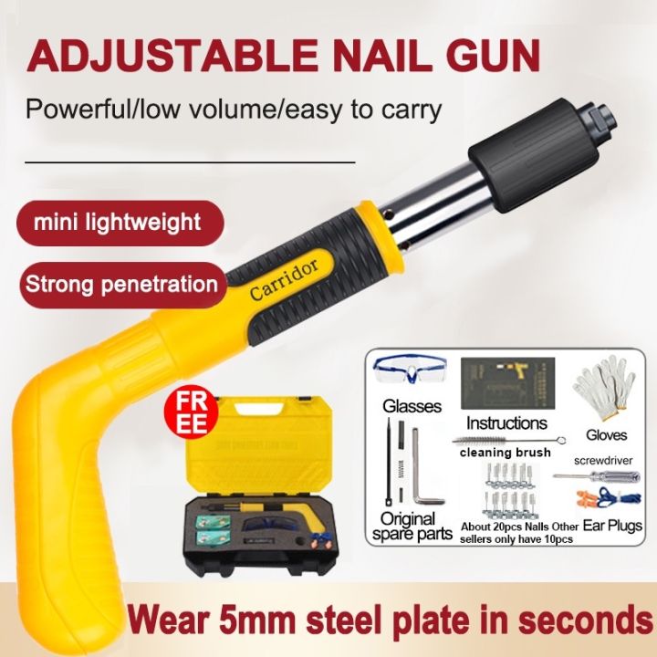 Nail Gun Heavy Duty Chisel Gun Rivet Tool Concrete Tufting Gun Manual